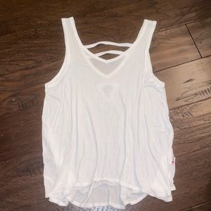 T2 Love White Flowy Tank